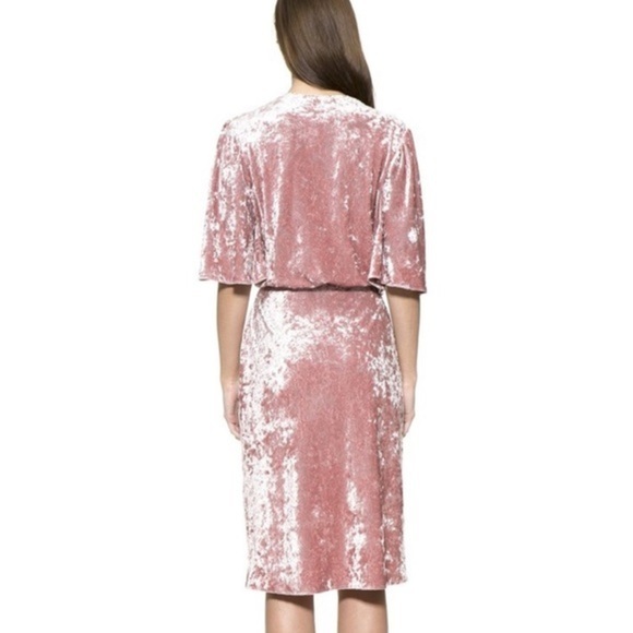 NWT Alexia Admor crushed velvet rose wrap dress 2X - Picture 3 of 10